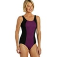 thumbnail image 5 of Sporti Textured Chlorine Resistant One Piece, High Cut, Soft Cup, Athletic (Women’s), 5 of 12