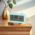 thumbnail image 2 of REGALWOVEN Small Digital Alarm Clock for Bedroom, Alarm Clocks with Big Numbers Display, Dimmable, Temperature, Snooze, 12/24H for Deep Sleepers Green, 2 of 6