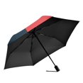 thumbnail image 2 of FORMRS Travel Umbrella Folding Auto Open Close Windproof Rain UV Protection, Red Teal Plaid, 2 of 8