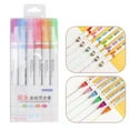 thumbnail image 1 of Bolígrafo resaltador curvo bolígrafos curvos de colores patrones lindos incluso salida de tinta 6 piezas para garabatear ANGGREK Otros, 1 of 8