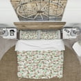 thumbnail image 3 of Designart 'Christmas Decoration in Illustration' Cabin & Lodge Duvet Cover Set, 3 of 4