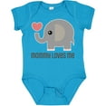 thumbnail image 3 of Inktastic Mommy Loves Me Elephant Boys or Girls Baby Bodysuit, 3 of 5