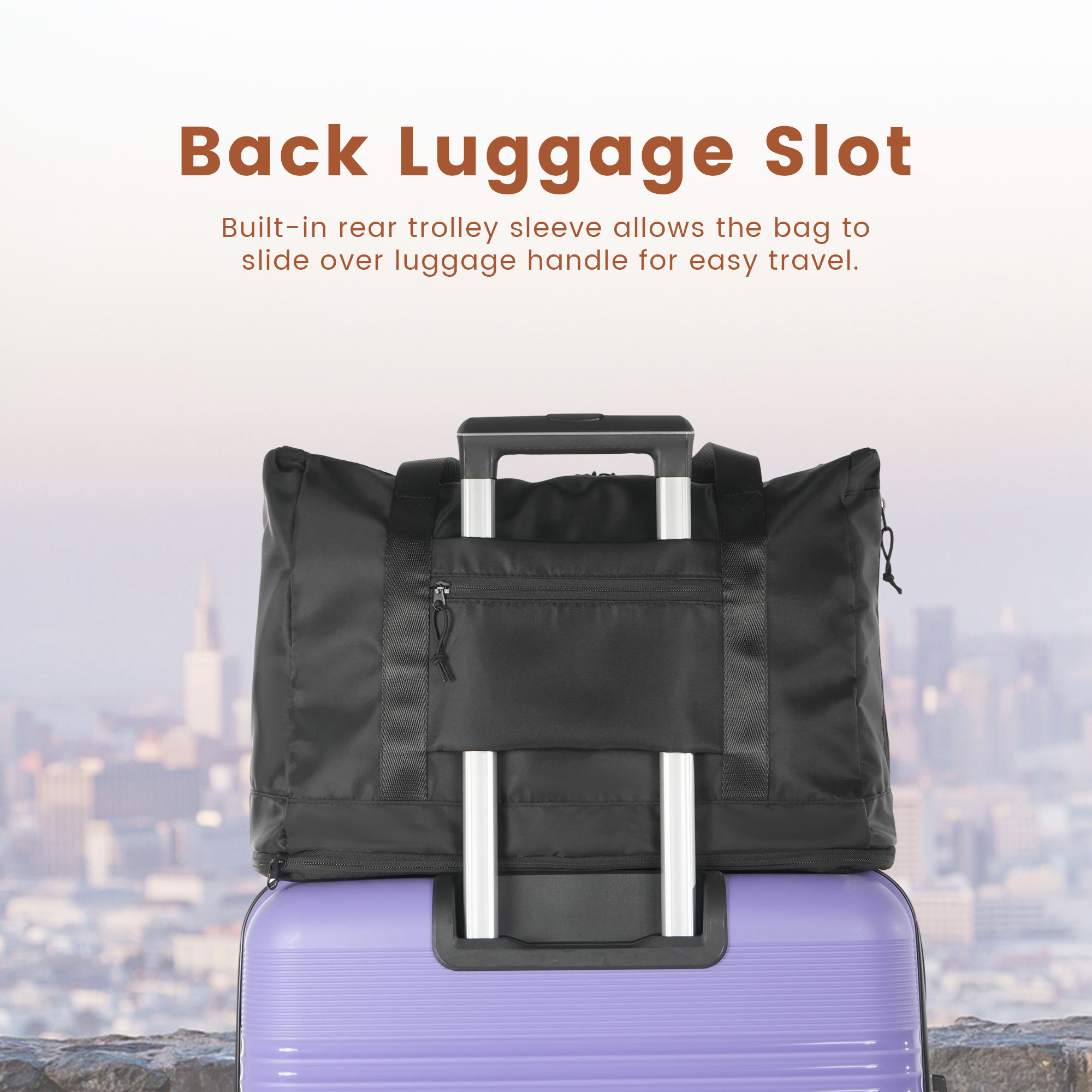 Nicetravel 8-Piece Hardside Luggage Set, Purple photo 6