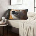 thumbnail image 6 of Lsque Regal Shiba Inu Pattern Pillow Case – Soft & Cozy Throw Pillow Cover, Hypoallergenic Cushion Case for Sleeping Women with Envelope Closure-20"x30", 6 of 6
