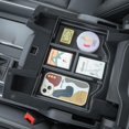 thumbnail image 3 of Compatible with For Dodge RAM 1500 2500 3500 2019-2024 2025 2026  Center Console Organizer ABS Plastic Material Interior Accessories Armrest Box Insert Tray (Black Trim), 3 of 7
