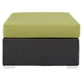 thumbnail image 4 of Modway Convene Outdoor Patio Fabric Rectangle Ottoman in Espresso Peridot, 4 of 5