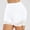 White, variant on Lace Shorts for Women Running Gym Yoga Under Shorts for Dresses Sexy Seamless Stretch Soft Biker Shorts White M