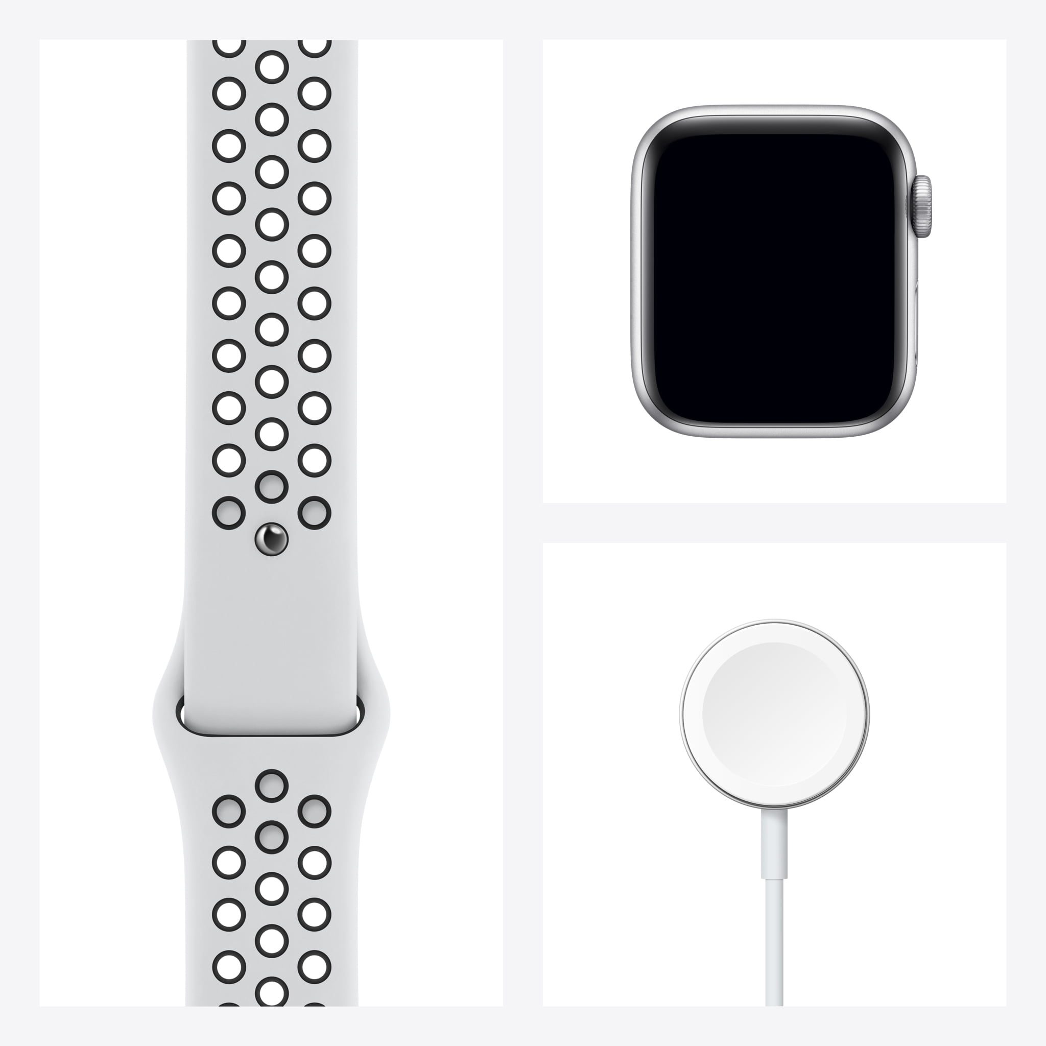 Apple Watch Nike Series 6 GPS, 40mm Silver Aluminum Case with 