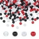 thumbnail image 1 of REGALWOVEN 1000Pcs Cuentas de Pony Acrílicas a Granel Bead de Plástico Barril Rojo Blanco Negro Claro para Collar Llave, 1 of 6