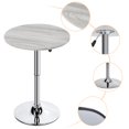 thumbnail image 4 of Alden Design Height Adjustable Pub Round Table 360° Swivel for Bistro Café Home Bar, Gray, 4 of 9