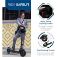 thumbnail image 3 of Hiboy 500W Motor 25 Miles Range Electric Scooter for Adults - 19MPH Folding Commuter Scooter with 10" Solid Tires and 3L Scooter Bag, 3 of 8