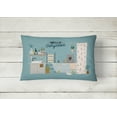 thumbnail image 2 of Blue Chow Chow in Bathtub Canvas Fabric Decorative Pillow, 2 of 4