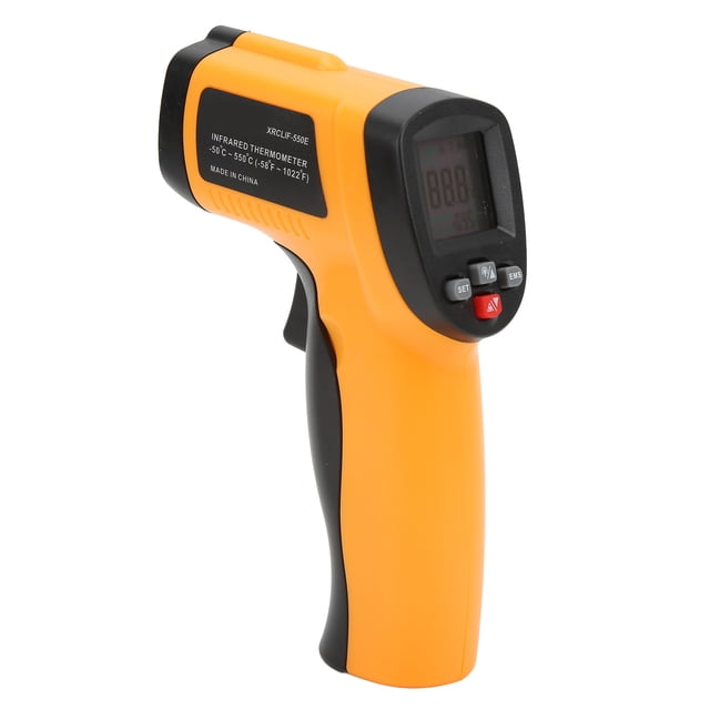 Termómetro infrarrojo de mano, XRCLIF -50-550 ℃ Termómetro infrarrojo Termómetro Termómetro industrial Impulsado por el rendimiento