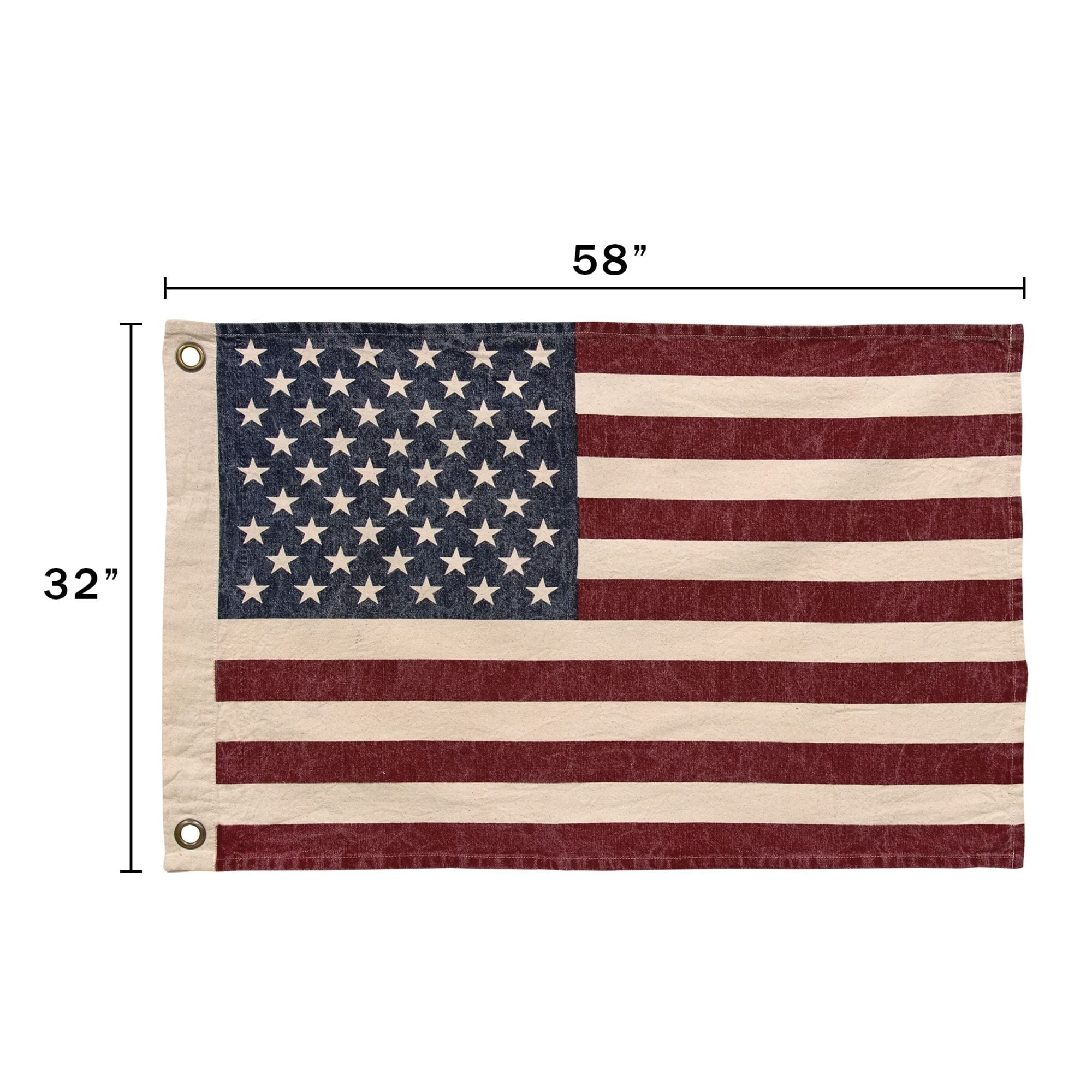 Stonewashed American Flag 32" x 58"