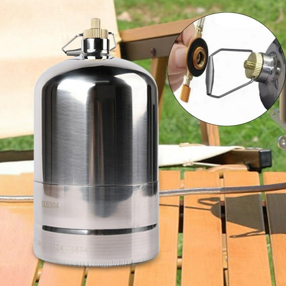 Cilindro de gas combustible Cilindro de gas Cilindro de gas de camping recargable vacío para exteriores 1.5L