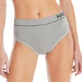 thumbnail image 2 of Hanes Women's Originals Hi-Leg Bikini Underwear, Seamless Rib Bikini, Assorted Colors, 6-Pack, 2 of 5