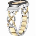 thumbnail image 1 of wonima02 Celtic Knot Chain Bracelet Compatible with Samsung Galaxy Watch 7 6 5 4 FE 40mm 44mm/Watch 6 4 Classic/5 Pro/3 41mm/Active 2 Women, 20mm Dressy Stainless Steel Band Metal Jewelry Link Strap, 1 of 1