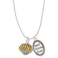 thumbnail image 1 of Delight Jewelry Goldtone Large Angled Rope Spinner Best Mom Ever Charm Necklace, 1 of 4