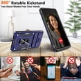 thumbnail image 5 of Pixel 7 case, Google Pixel 7 Case with Slide Camera Cover and HD Screen Protector, Shockproof Google Pixel 7 Phone Case with 360° Magnetic Ring Holder Kickstand Case for Google Pixel 7 Blue, 5 of 12