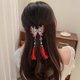 thumbnail image 3 of Pinza para el cabello de estilo chino, accesorios para el cabello femenino, pinza para el cabello con perlas de mariposa, clip para el cabello con borla, clip de tiburón rojo, 3 of 4