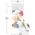 thumbnail image 2 of Coolnut Bird Ink Illustration Christmas Stockings 1PCS,Big Xmas Stockings Gift Decorations and Party Supplies,Used for Fireplace Decoration Socks Christmas Tree Decoration, 2 of 7