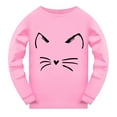 thumbnail image 4 of WOYY Toddler Boys' Cartoon Cat Print Long Sleeve Pajamas Set Homewear Sleepwear, 4 of 4
