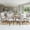 Lightgrey, variant on Mid-Century Fabric Dining Chairs Set of 2 with Nailhead Detail and Wooden Legs, Upholstered Side Chairs for Kitchen and Dining Room – Lightgrey
