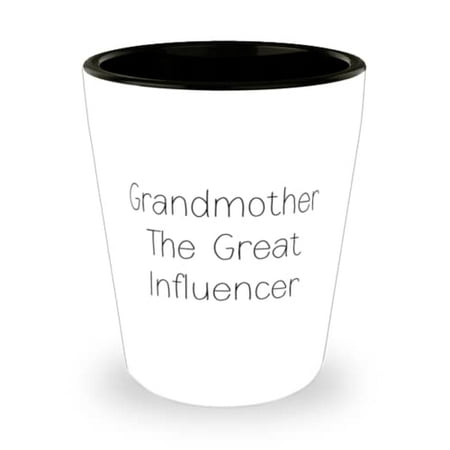 

Motivational Grandmother Grandmother The Great Influencer Cute Shot Glass For Grandma From Grandchild