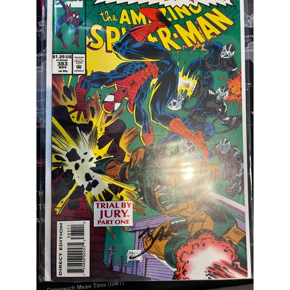Amazing Spider-Man #383 Signed by Mark Bagley VERY FINE