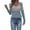 AB1260 Blue, variant on Tisuna Fall T-Shirts For Women Cozy Color Block V Neck Tops Ladies Daily Wear Outfits Size L