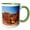 Green/White, variant on 3drose, into the Valley at Bryce Canyon National Park, 11oz Mug