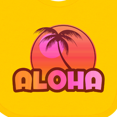 thumbnail image 4 of Inktastic Pink Aloha Palm Girls Baby Bib, 4 of 4