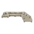 thumbnail image 6 of Lexicon Corydon Microfiber 6-Piece Modular Sectional with Chaise in Brown, 6 of 18