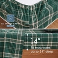 thumbnail image 5 of Regency Heights 100% Cotton Flannel Sheet Set Queen Size, 4-Piece Brushed Flannel Bed Sheets, Classic Holiday Green Plaid Bedding Set with Deep Pocket Fitted Sheet & Pillowcases, Gift for Christmas, 5 of 8