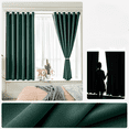 thumbnail image 1 of Uni Suédois Lin Épaissi Rideau Occultant-Moderne Simple Européen Salon Chambre à Coucher Rideau-Semaine, 1 of 1