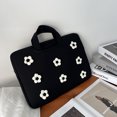 thumbnail image 1 of Bolso para portátil con flores, bolso de mano portátil para mujer, bolso de viaje para ordenador portátil, moda coreana Y2k, bolsa de almacenamiento para tableta y PC, maletín para mujer, 1 of 4