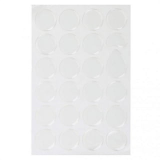 Sticker epoxy rond neutre pailletté 0,5 à 1cm x 95 pièces ref 3994