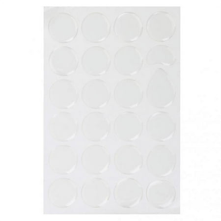 2x 2.54cm Round Clear Standard Epoxy Resin Self Adhesive Domes/Dots Bottle s