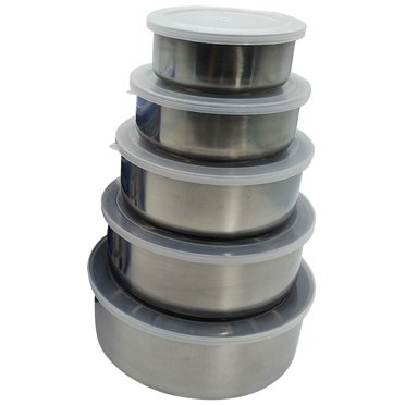 Qnmwood UPKOCH Stainless Steel Mixing Bowls with Lid - Leakproof Food Storage Set