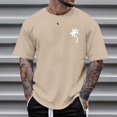 thumbnail image 2 of T-shirts pour Hommes Été Décontracté avec Imprimé Arbre Manches Courtes Col Rond pour Usage Quotidien, 2 of 4