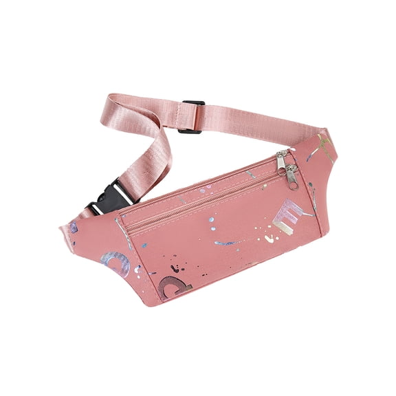 Qholemyo Splash Proof Fanny Pack Belt Bag Cross Body Bag Phone Bag For Sports Running