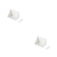 thumbnail image 3 of Naiovety Estante de pared, decodificador de TV sin perforaciones, estante de enrutador, soporte de almacenamiento, soporte de partición de Blanco 2piezas, 3 of 6