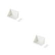 thumbnail image 1 of Matsuzay Estante montado en la pared, decodificador de TV de plástico, estante para enrutador, soporte de almacenamiento, soporte para Blanco 2piezas, 1 of 6