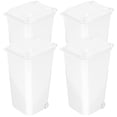 thumbnail image 1 of Shisuyan 4pcs Creative Desk Trash Can Trash Container Garbage Can Plastic Pencil Makeup Brush Holder, 1 of 8