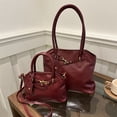 thumbnail image 4 of Bolso retro de gran capacidad para mujer, otoño 2025, nuevo estilo, diseño moderno de nicho, bandolera, bolso de hombro sencillo, bolso de mano, 4 of 5