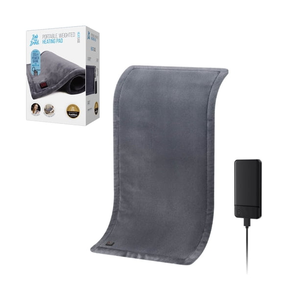 Bob and Brad Weighted Electric Heating Pad for Deep Muscle Pain, Joint Pain, and Spasms, 12"x24"
