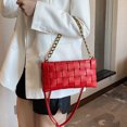 thumbnail image 1 of Bolsa Bolsos para axilas tejidos de PU para mujer, bolso de hombro, bolso pequeño para mujer (rojo) JShteea Para Estrenar, 1 of 4