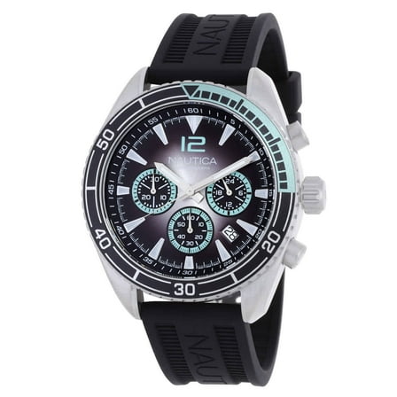 Nautica Key Biscane Chronograph Quartz Black Dial Men's Watch NAPKBF305