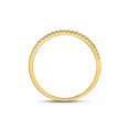 thumbnail image 4 of FB Jewels 10kt Yellow Gold Womens Round Diamond Stackable Band Ring 1/8 Cttw, 4 of 4