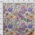 thumbnail image 3 of oneOone Cotton Poplin Medium Purple Fabric Florals Sewing Fabric By The Yard Printed Diy Clothing Sewing Supplies 42 Inch Wide, 3 of 6